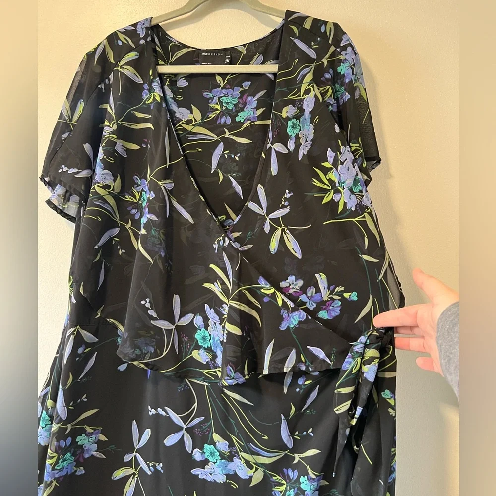 ASOS Floral Wrap Dress - Picture 2 of 8